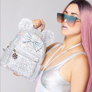 Loungefly X LASR Exclusive Disney Holographic Sequin Minnie Backpack